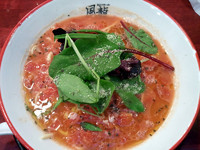 「完熟トマトラーメン(600円)」@風龍.MAX 新橋店の写真