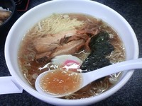 「ラーメン+ライス」@お食事処 国界 本店の写真