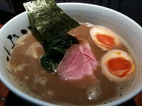 「【日数限定50杯】どろ煮干し中華そば750円＋味玉100円」@中華そば 鏡花の写真