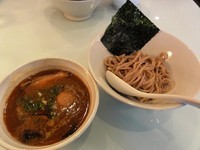 「海老つけ麺（麺半分）＋少なめサービス味玉」@らーめん・つけめん いつ樹の写真