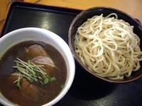 「つけ麺（大）＋ちゃーしゅー、750円（＋100円）＋250円」@中華そば 田家 本店の写真