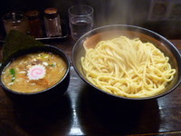 「つけ麺　中盛（あつもり）　６８０円＋炒め野菜　１００円」@麺屋大斗 芝大門店の写真