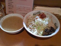 「つけラーメン、大盛」@らーめん ぽっぽっ屋 水道橋店の写真