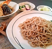 「天丼セット(冷蕎麦)1080円」@SOBA ORIANの写真