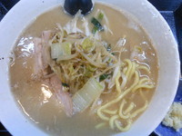 「ミニラーメン（味噌）平日夜限定・白菜ベース（ニンニク）」@味噌麺処 花道庵の写真