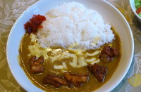 「本日のA（チキン唐揚げ＆チーズカレー）セット￥850」@カレーの店 百里香の写真