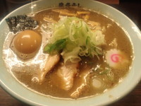 「とろりそば＋味玉と替え玉」@東京煮干中華そば 三三㐂 大森の写真