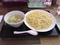 「紅塩つけ麺（中盛り，こってり）680円」@つけ麺 彩の写真