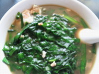 「にらそば 750円」@桃太楼の写真