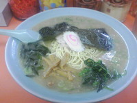 「ラーメン中盛り（麺固め）」@ラーメンショップ 尾島店の写真