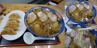 「『手打ちチャーシューメン+餃子(¥800+350)』」@らーめん専科 おかりなの写真