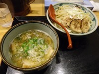「『塩つけ麺+中盛+半焼豚増(￥750+無料+150)』」@麺屋 まいどの写真