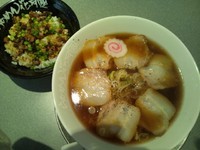 「【期間限定】喜多方らあめん大崎食堂720円＋ニンニク豚めし」@らあめん花月嵐 志木南店の写真