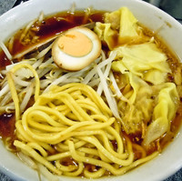 「ワンタン麺　￥８００」@中華麺店 喜楽の写真