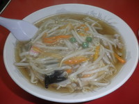 「もやしそば（４５０円）餃子（３３０円）ビール（４５０円）」@千番の写真