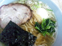 「塩 太麺(麺少なめ)」@支那そば屋 龍（Ron）の写真