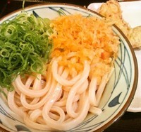 「ぶっかけ(冷やし)+かしわ天(280円+100円)」@丸亀製麺 守谷店の写真