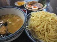 「特製つけ麺中盛り＋エビ辛味」@縁者の写真
