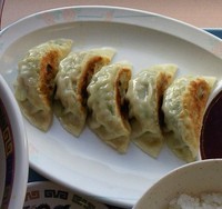 「サービスセットA【らーめん+餃子・ライス】（700円）」@つどい亭の写真