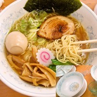 「ラーメン+味玉　650円+100円=750円」@MENYA 食い味の道有楽の写真