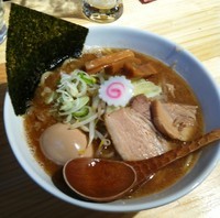 「中華そば＋野菜（サービス）＋味玉（クーポン）」@中華そば 夢見月の写真