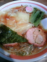 「ワンタン麺」@青竹平打ち中華そば 麺壱吉兆の写真