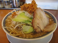 「ふじ麺（脂少なめ、ニンニク多め）　500円（クーポン利用）」@常勝軒 伊勢崎総本店の写真