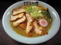 「とろりそば（太麺）大盛+肉増し」@東京煮干中華そば 三三㐂 大森の写真