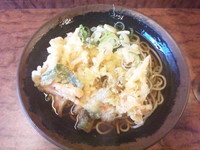 「かき揚げそば」@東西そばの写真