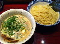 「ねぎ玉子つけそば (890円)」@つけそば屋 北かまの写真