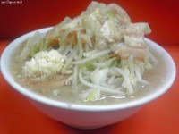 「ラーメン小　カラメニンニクアブラ」@ラーメン二郎 神田神保町店の写真