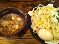 「醤油味玉つけ麺　中盛り」@すごい煮干ラーメン凪 新宿ゴールデン街店 本館の写真