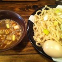 醤油味玉つけ麺　中盛り