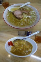 「『中華そば+半カレーライス(￥550+300)』」@中華そば さとうの写真