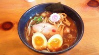 「味玉ラーメン750円＋自家製プリン250円」@麺屋 渡来人（Try-Jin）の写真