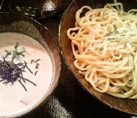 「とろ～り明太子のつけ麺(大盛無料)950円」@麺屋神のしずくの写真