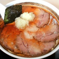 「チャーシューメン（680円）＋麺硬め・タマネギ増し」@タンタンの写真