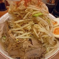 「山盛り中華そば（漬け玉子トッピング）」@本格中華そば 檜庵 草加店の写真