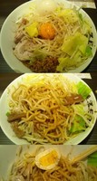「ガッツ系汁なし麺（680円）＋特製仕様（200円）」@麺屋ZERO1 阪急茨木市駅店の写真