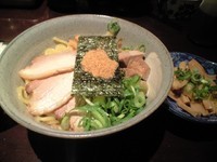 「ﾁｬｰｼｭｰ魚介まぜそば＋ﾒﾝﾏ(ｸｰﾎﾟﾝ利用)」@三代目 ◯助 MARUSUKEの写真