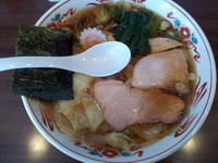 「ワンタンメン　８００円」@白河手打中華 賀乃屋の写真