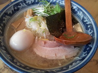 「【本日限定】ホタテの塩ラーメン７００円＋味玉１００円」@狼煙 〜NOROSHI〜の写真