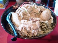 「まぜそば（大）＋ぶた＋魚粉」@麺や 唯桜の写真