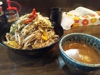 「野菜つけ（ベジ増し）大盛」@野菜つけめん DRAGONの写真