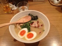 「鶏ポタ ラーメン特濃 ¥680」@鶏ポタラーメン THANK 大門店の写真