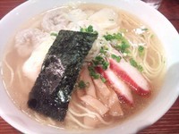 「特製ワンタン麺 （白）大盛」@八雲の写真