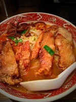 「メガ唐揚げDXラーメン 980円」@旨辛ラーメン 味一の写真