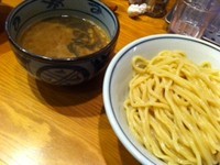 「濃厚煮干しつけ麺」@月と鼈の写真