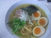 「半玉地鶏だし塩soup＋半玉＋大盛　850円」@Soupの写真