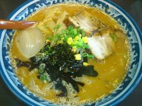 「濃厚味噌そば～焦がしニンニク風味～￥780＋味玉￥100」@つけめん 蜩の写真